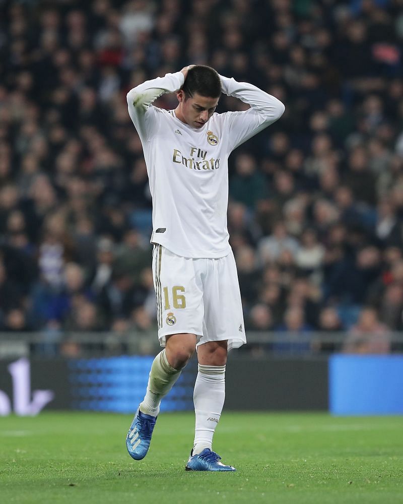 James Rodriguez has started just 14% of the matches this season.